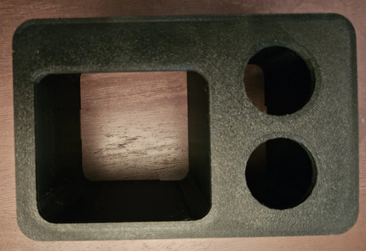 CUBBY with CHARGER HOLES, center console rear - Silverado Sierra Suburban Avalanche Tahoe Yukon XL