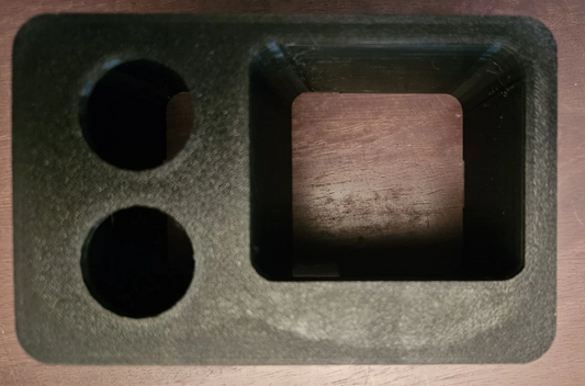 CUBBY with CHARGER HOLES, center console rear - Silverado Sierra Suburban Avalanche Tahoe Yukon XL